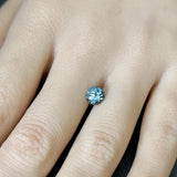 1.29CT ROUND PRECISION CUT MONTANA SAPPHIRE, MEDIUM DENIM BLUE, 6.4×4.4MM