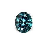 1.35CT OVAL PRECISION CUT MONTANA SAPPHIRE, MEDIUM TEAL BLUE GREEN, 7X5.8MM