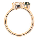 Toi et Moi Ring - Choose Two Gemstones - Setting