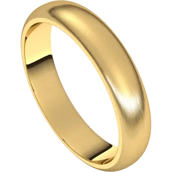 4mm Half Round Wedding Band