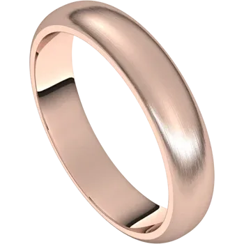 4mm Half Round Wedding Band