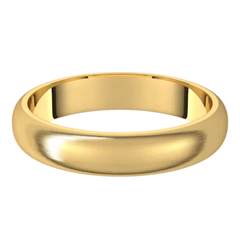 4mm Half Round Wedding Band