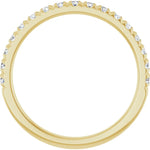 1.75mm French Set Straight Diamond Band