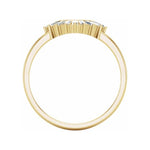 Sunset Curved Baguette Diamond Band in Recycled 14k Gold