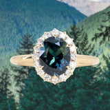 Antique-Style Diamond Halo - Setting