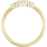 Petite Curved Tiara Diamond Band