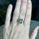 4.25CT ELONGATED CUSHION MONTANA SAPPHIRE, MEDIUM TEAL BLUE, UNTREATED, 11.87X8.18x5.12MM - APPRAISED STONE