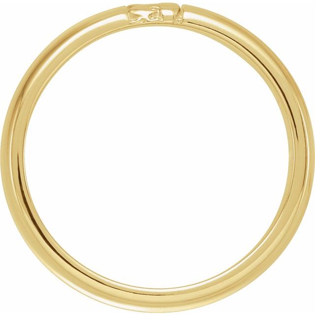 Ravine Band - 6mm Recycled Gold Wedding band by Anueva Jewelry