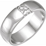 Ravine Band - 6mm Recycled Gold Wedding band by Anueva Jewelry