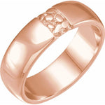 Ravine Band - 6mm Recycled Gold Wedding band by Anueva Jewelry