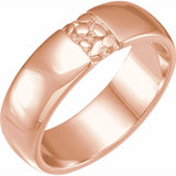 Ravine Band - 6mm Recycled Gold Wedding band by Anueva Jewelry