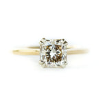 Classic Cathedral Double Prong Solitaire, Stackable - Setting