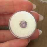 2.40CT ROUND PRECISION CUT MONTANA SAPPHIRE, MAUVE PURPLE-PINK, 8X5.5MM UNTREATED EARLY ACCESS