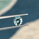 1.65CT OVAL PRECISION CUT MONTANA SAPPHIRE, BI-COLOR TEAL, 7.3X6.2MM
