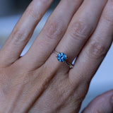 1.15CT ROUND MONTANA SAPPHIRE, BLUE, 6.14X4.12MM