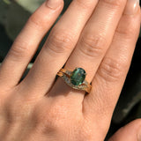 Vintage Cathedral Four Prong Ring with Diamonds - Setting