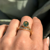 Vintage Cathedral Four Prong Ring with Diamonds - Setting