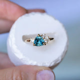 Mountainscape Diamond Cluster Ring - Low Profile Setting
