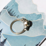 Antique Compass Set Sapphire Side Stones Low Profile - Setting