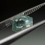 2.60CT FANCY HEXAGON MONTANA SAPPHIRE, AQUA TEAL BLUE GREEN, UNHEATED, 7.8MM
