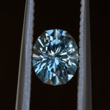 0.84CT FANCY OVAL PRECISION CUT MONTANA SAPPHIRE, SILVERY BLUE, 6.01X3.88MM