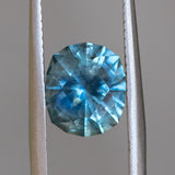 2.36CT FANCY PRECISION CUSHION MONTANA SAPPHIRE, LIGHT OCEAN BLUE, 8.35X7.15X5.17MM
