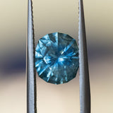 2.36CT FANCY PRECISION CUSHION MONTANA SAPPHIRE, LIGHT OCEAN BLUE, 8.35X7.15X5.17MM