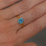 2.36CT FANCY PRECISION CUSHION MONTANA SAPPHIRE, LIGHT OCEAN BLUE, 8.35X7.15X5.17MM