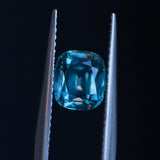 2.17CT CUSHION CUT MONTANA SAPPHIRE, BLUE GREY, 7.23X6.46X4.73MM, UNTREATED