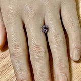 1.94CT PRECISION CUT FANCY CUSHION MONTANA SAPPHIRE, COLOR SHIFTING MIDNIGHT TEAL TO PURPLE, 7.6X6.6MM