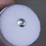 0.80CT ROUND MONTANA SAPPHIRE, LIGHT BLUE GREEN, 5.49X3.61MM, UNTREATED