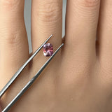 1.00CT FANCY ELONGATED CUSHION MONTANA SAPPHIRE, BI COLOR PINK AND RED, 6.8X5.2MM