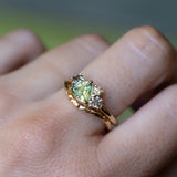 Mountainscape Diamond Cluster Ring - Low Profile Setting
