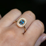Antique Style Scalloped Diamond Halo - Setting