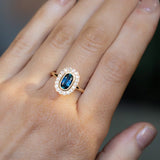 Antique Style Scalloped Diamond Halo - Setting