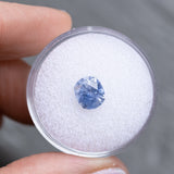 1.68CT PRECISION CUT ELONGATED FANCY CUSHION MONTANA SAPPHIRE, CEYLON CORNFLOWER BLUE, 7.2X6X4.1MM