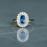 Antique Style Scalloped Diamond Halo - Setting