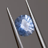 1.68CT PRECISION CUT ELONGATED FANCY CUSHION MONTANA SAPPHIRE, CEYLON CORNFLOWER BLUE, 7.2X6X4.1MM