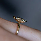 Antique Style Scalloped Diamond Halo - Setting