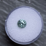 48 HOUR CUSTOMER HOLD - 1.73CT ROUND MONTANA SAPPHIRE, SEAFOAM GREEN, 7X4.8MM, UNTREATED