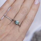 48 HOUR CUSTOMER HOLD - 1.73CT ROUND MONTANA SAPPHIRE, SEAFOAM GREEN, 7X4.8MM, UNTREATED