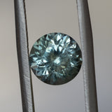 48 HOUR CUSTOMER HOLD - 1.73CT ROUND MONTANA SAPPHIRE, SEAFOAM GREEN, 7X4.8MM, UNTREATED