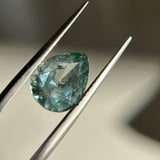 3.34CT PEAR MONTANA SAPPHIRE, AQUA TEAL, UNTREATED, 10.50X8.37X5.27MM