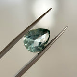 3.34CT PEAR MONTANA SAPPHIRE, AQUA TEAL, UNTREATED, 10.50X8.37X5.27MM