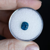 1.61CT PRECISION CUT ELONGATED FANCY CUSHION MONTANA SAPPHIRE, VIBRANT ROYAL BLUE, 7X6X4.2MM EARLY ACCESS