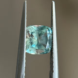 0.99CT CUSHION MONTANA SAPPHIRE, LIGHT TEAL, 6MM, UNTREATED, EARLY ACCESS