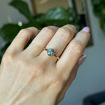 1.20ct Oval Untreated Montana Sapphire Scallop Cup Solitaire in 14k Yellow Gold