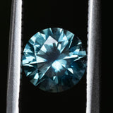 SET IN STOCK RING. 1.81CT ROUND PRECISION CUT MONTANA SAPPHIRE, MEDIUM TEAL BLUE, 7.2MM, EARLY ACCESS