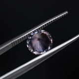 2.40CT ROUND PRECISION CUT MONTANA SAPPHIRE, MAUVE PURPLE-PINK, 8X5.5MM UNTREATED EARLY ACCESS