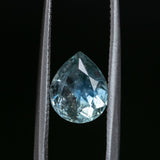 2.23CT PEAR MONTANA SAPPHIRE, PARTI MINTY TEAL, 9X7.4MM, UNTREATED, EARLY ACCESS